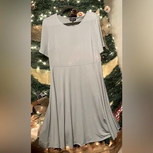 Gray a-line dress
